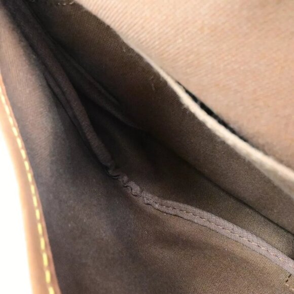 LOUIS VUITTON Logo Saumur 30 Shoulder Bag Monogram Leather Brown - Picture 13 of 16